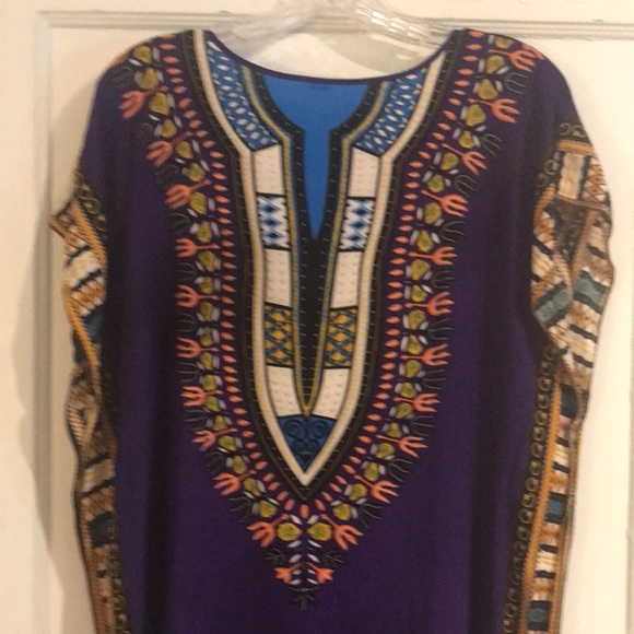NWOT Beautiful boho dress! The print art work is amazing 🤩 flowy super cute - Picture 5 of 8